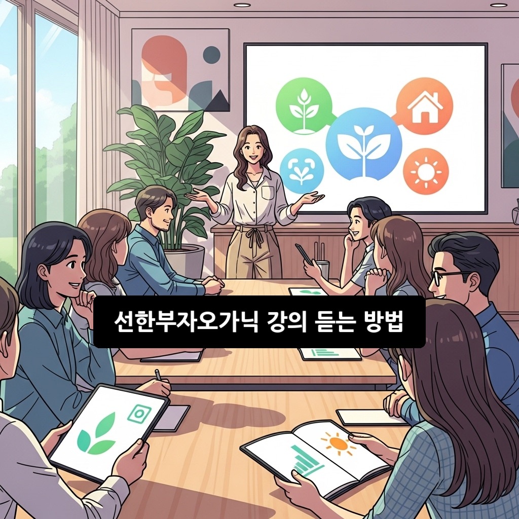 선한부자오가닉 강의 듣는 방법: 신청 & 꿀팁 완벽 가이드