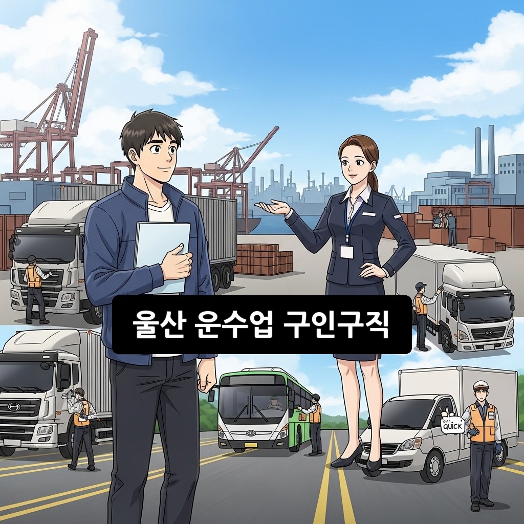 울산 운수업 구인구직 2026년 최신 채용 완벽 가이드