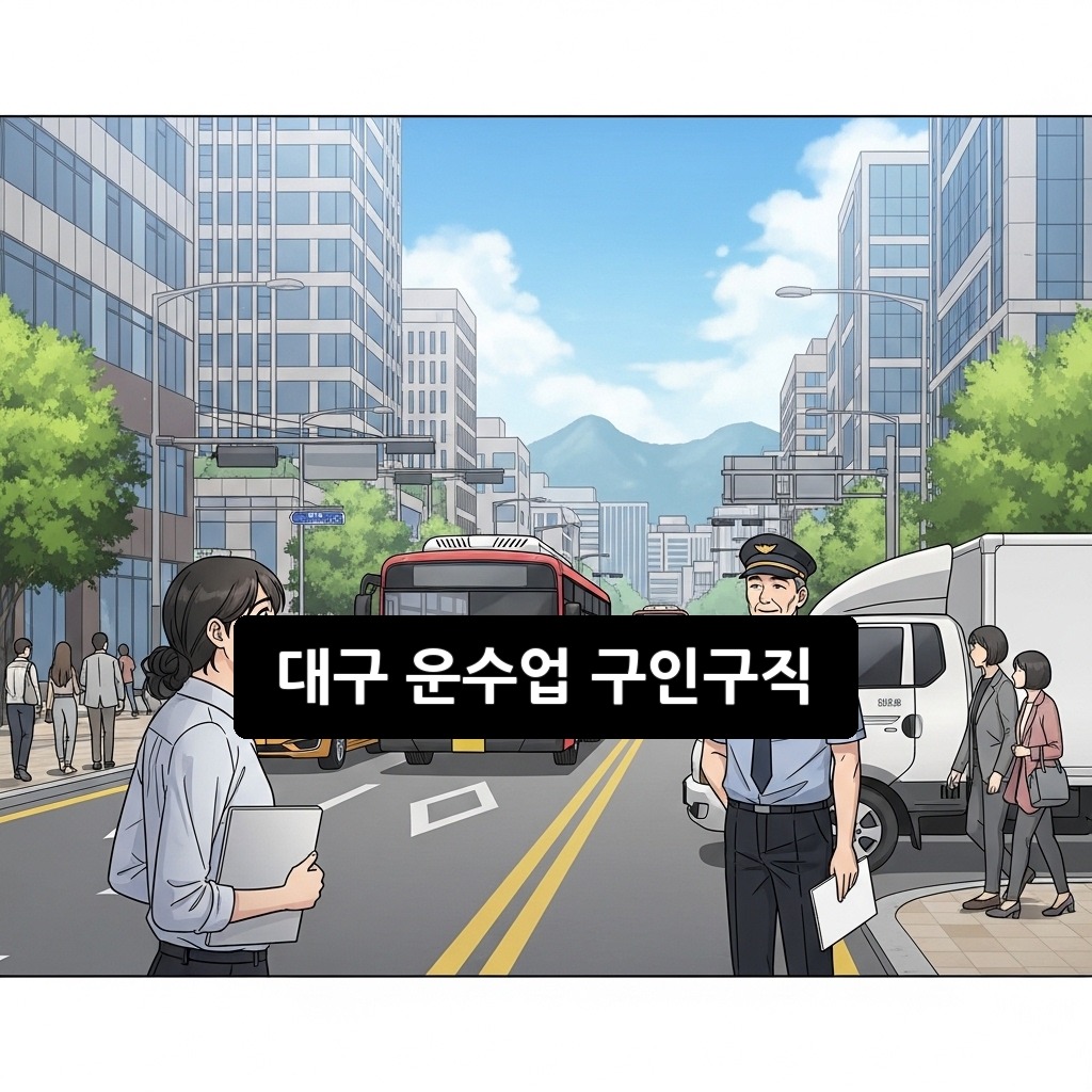 대구 운수업 구인구직 2026년 최신 완벽 가이드