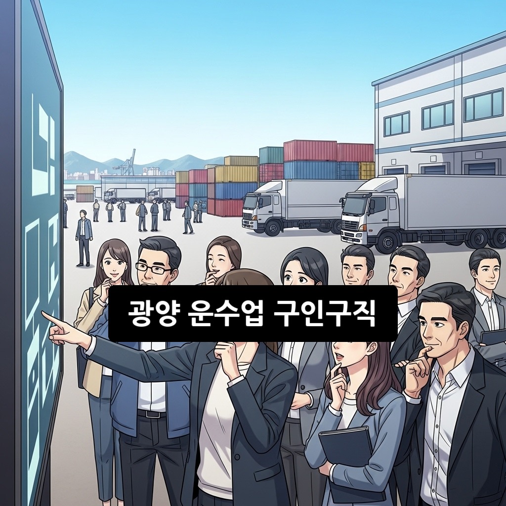 광양 운수업 구인구직 2026 최신 정보 총정리