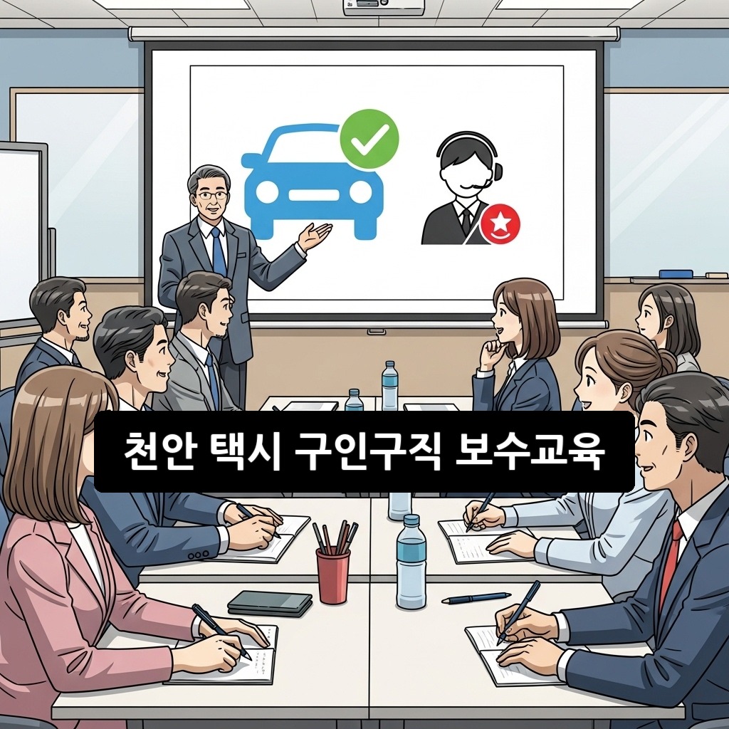 천안 택시 구인구직 보수교육 2026년 최신 완벽 가이드