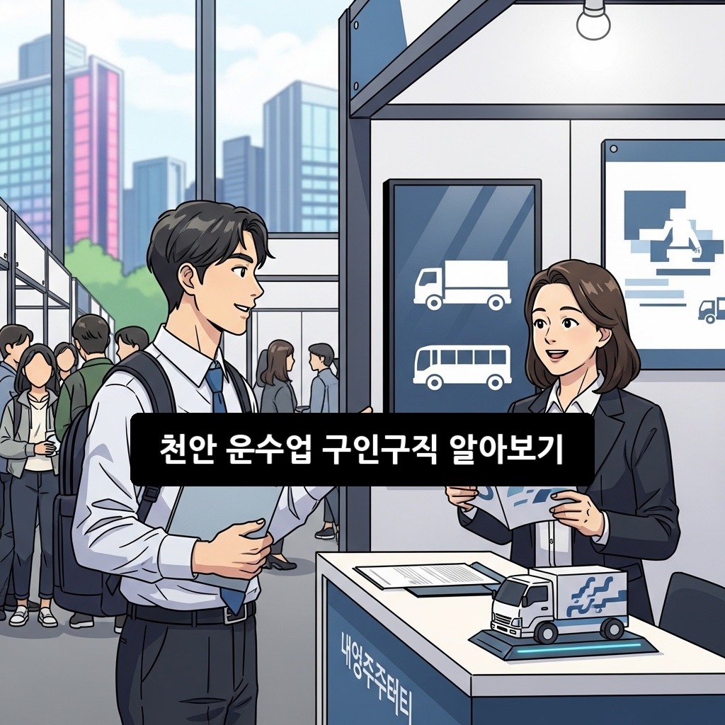 천안 운수업 구인구직 알아보기: 2026년 채용 시장 완벽 분석