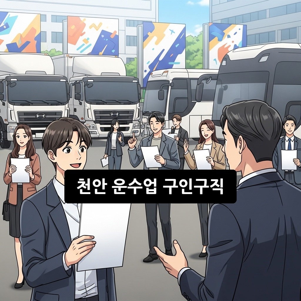 천안 운수업 구인구직 2026 최신 완벽 가이드