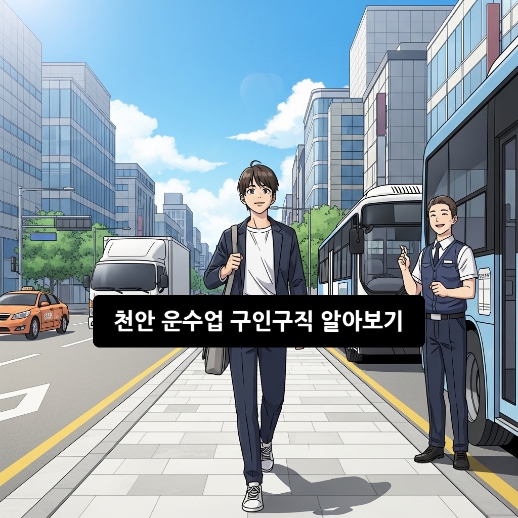2026 천안 운수업 구인구직 알아보기: 성공 취업 완벽 가이드