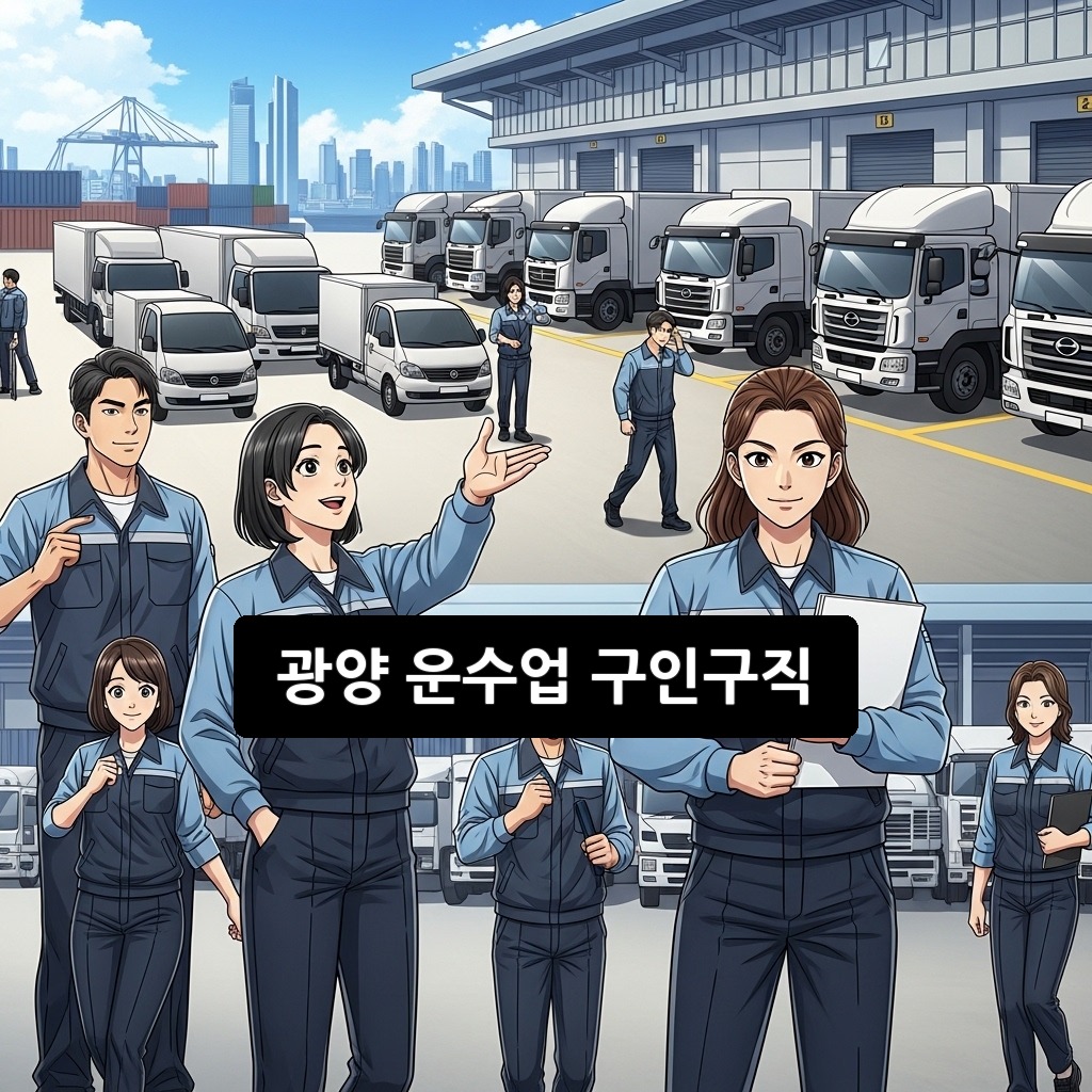 광양 운수업 구인구직 2026: 급여/자격증 완벽 가이드