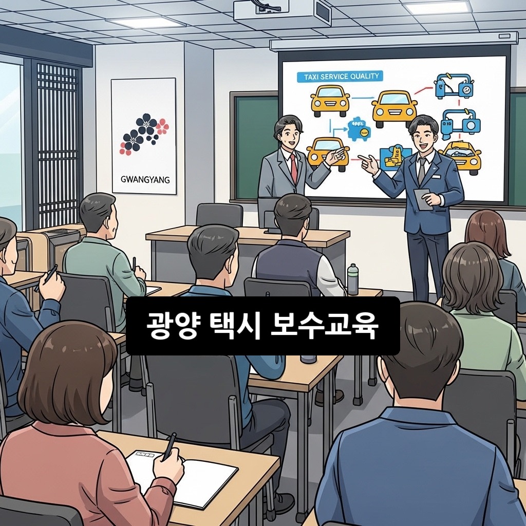 광양 택시 보수교육: 2026년 일정·장소·신청 방법 총정리