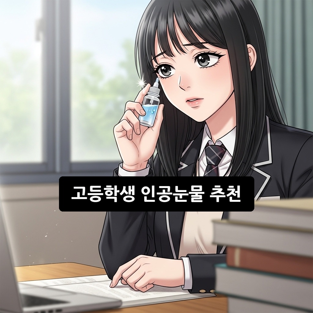 고등학생 인공눈물 추천 꿀팁! 건조한 눈 관리 방법 총정리